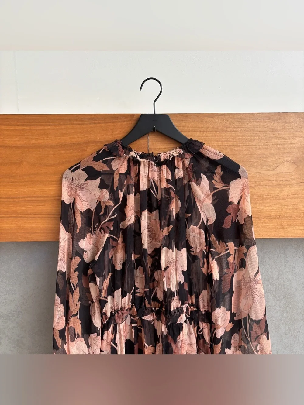 ZIMMERMANN Concert Lace-Up Floral-Print Silk-Crepon Mini Dress, Size 2/ US 6-8